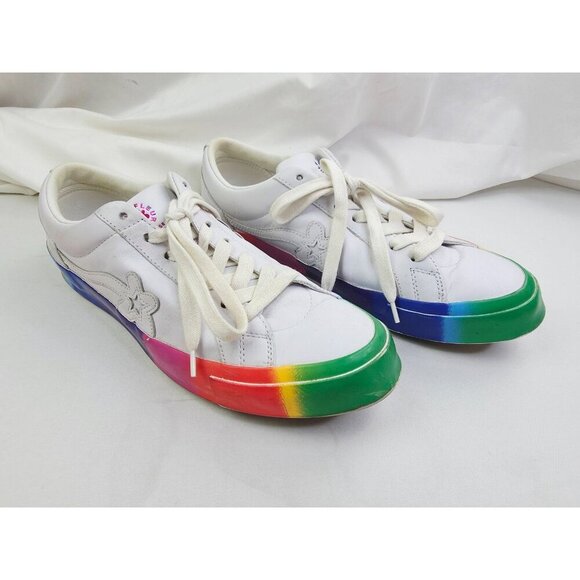 Converse Golf Le Fleur OX Size Mens 13 or Womens 15 Rainbow Pride Low Sneakers - Picture 12 of 15